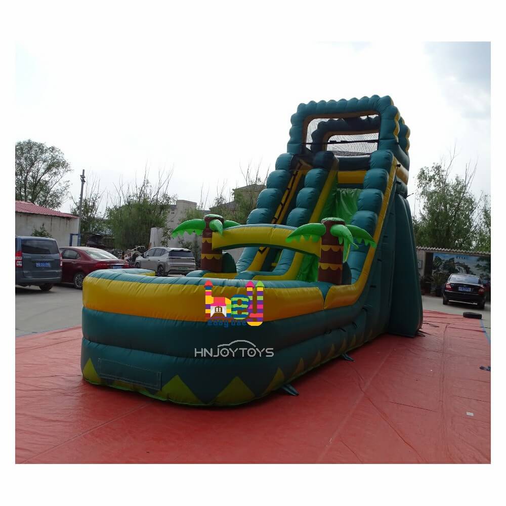 PVC Customized Inflatable Pool Water Slide For Kids Fun