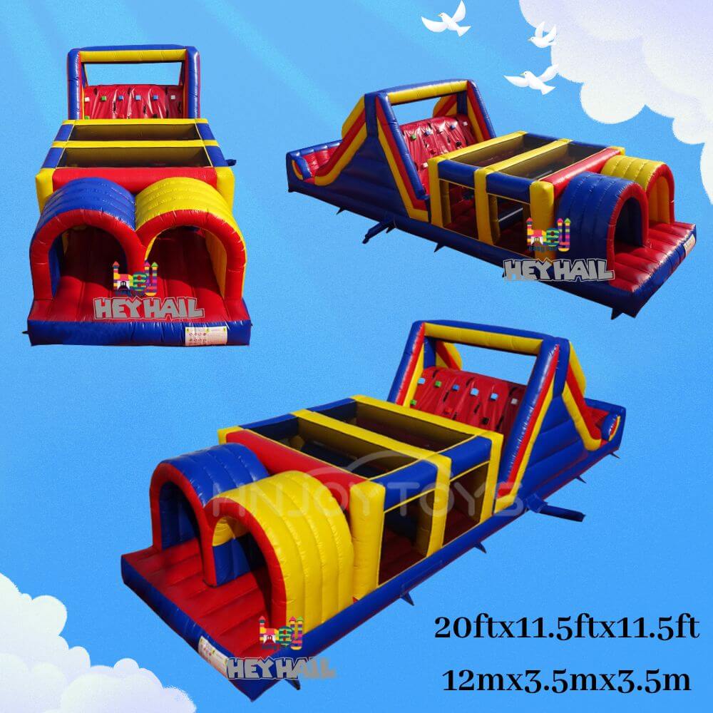 factory price inflatable sports obstacle course 