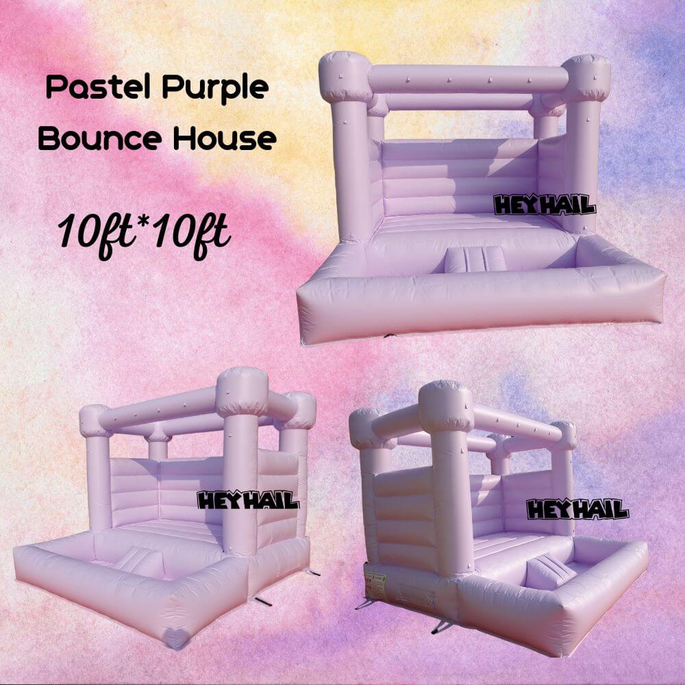 party using decoration pastel rainbow bounce house inflatable toddler castle