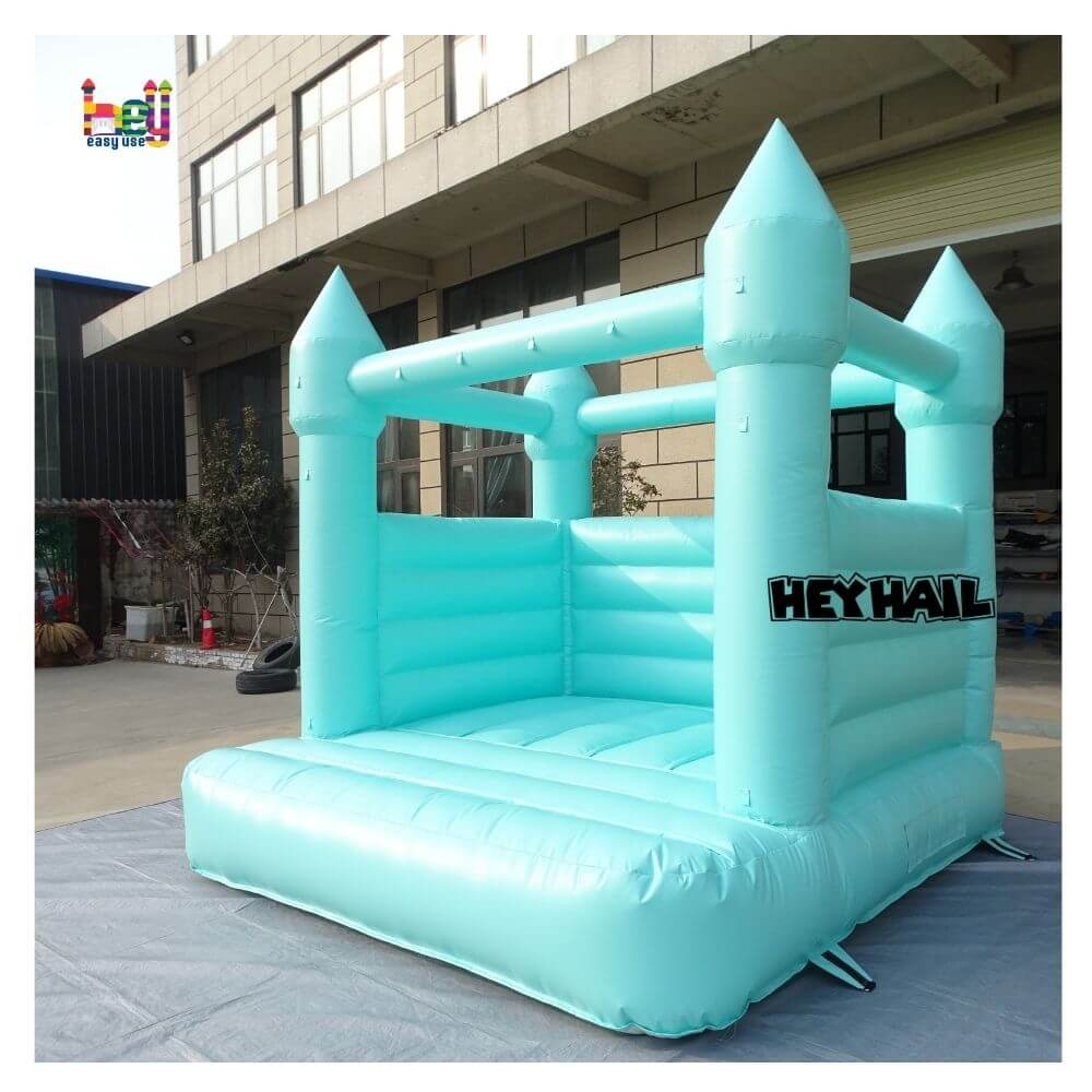 Mint Bouncy Castle Inflatable Combo Soft Play Wedding White Bounce House