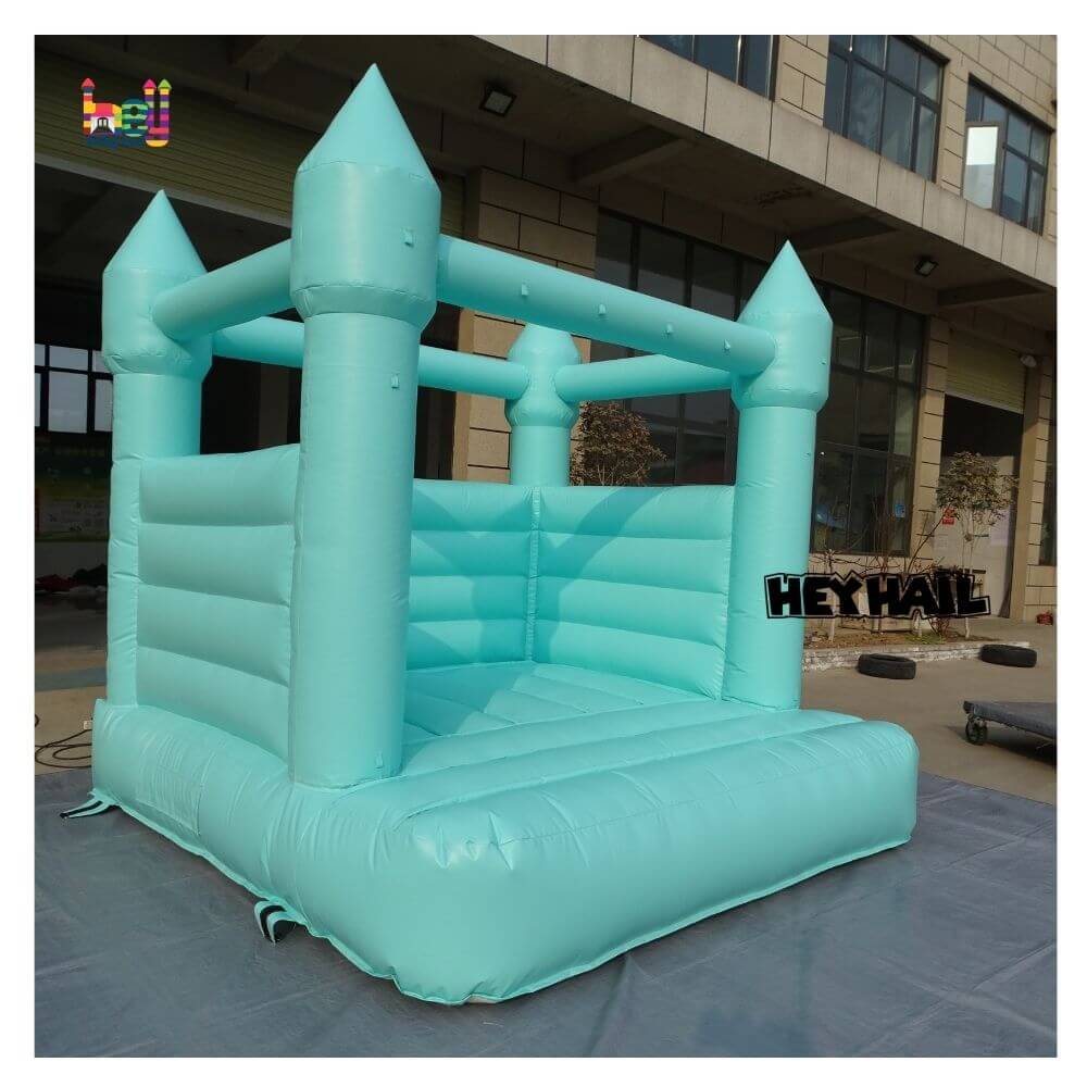 Mint Bouncy Castle Inflatable Combo Soft Play Wedding White Bounce House