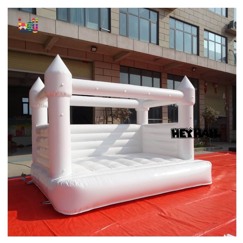 plain white bouncy castle