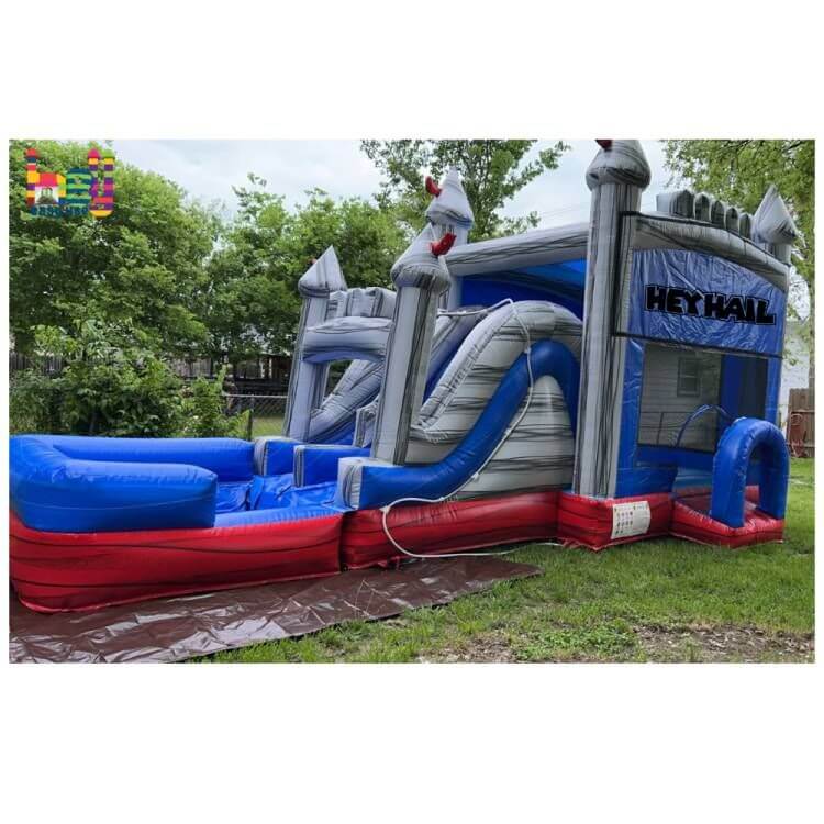 5 in 1 Inflatable Sports Combos Wet and Dry for Sale 