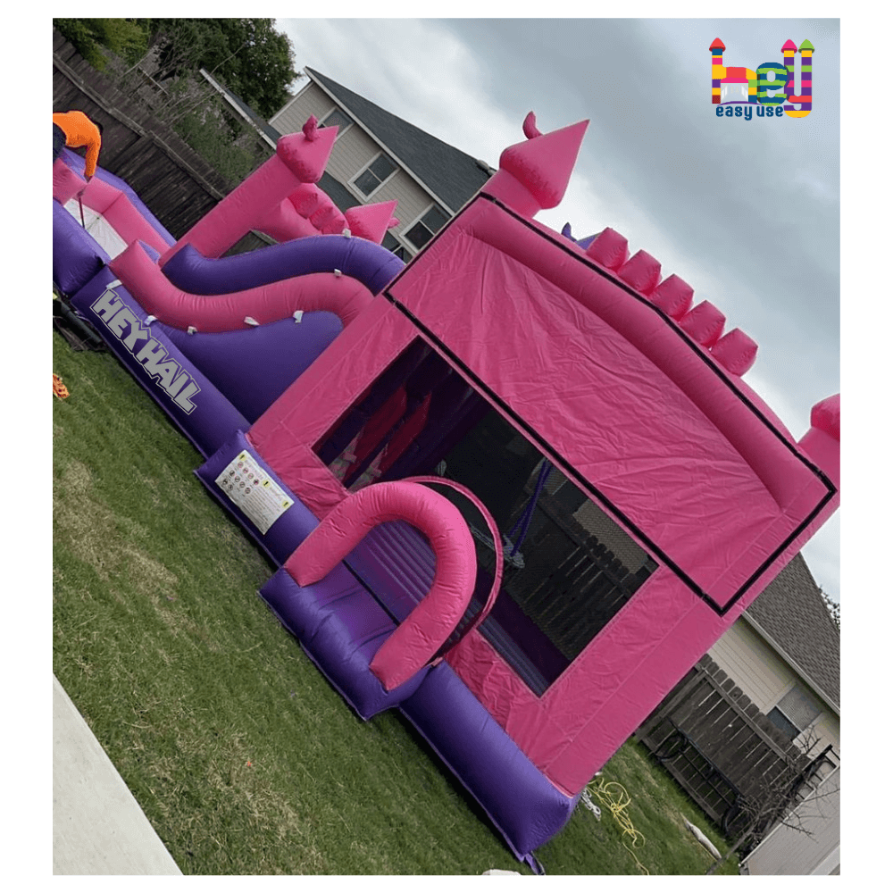 princess combo bounce house slide