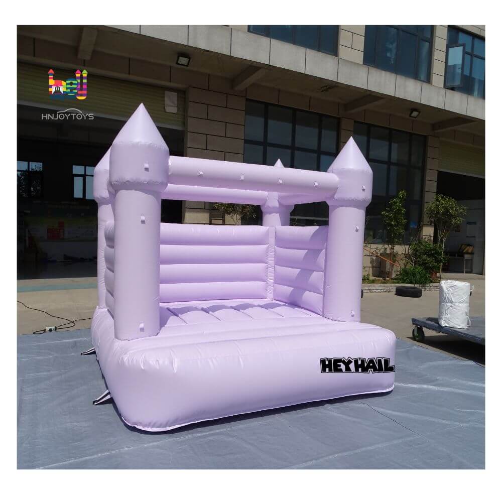 light purple inflatable jumping castle moonwalk 