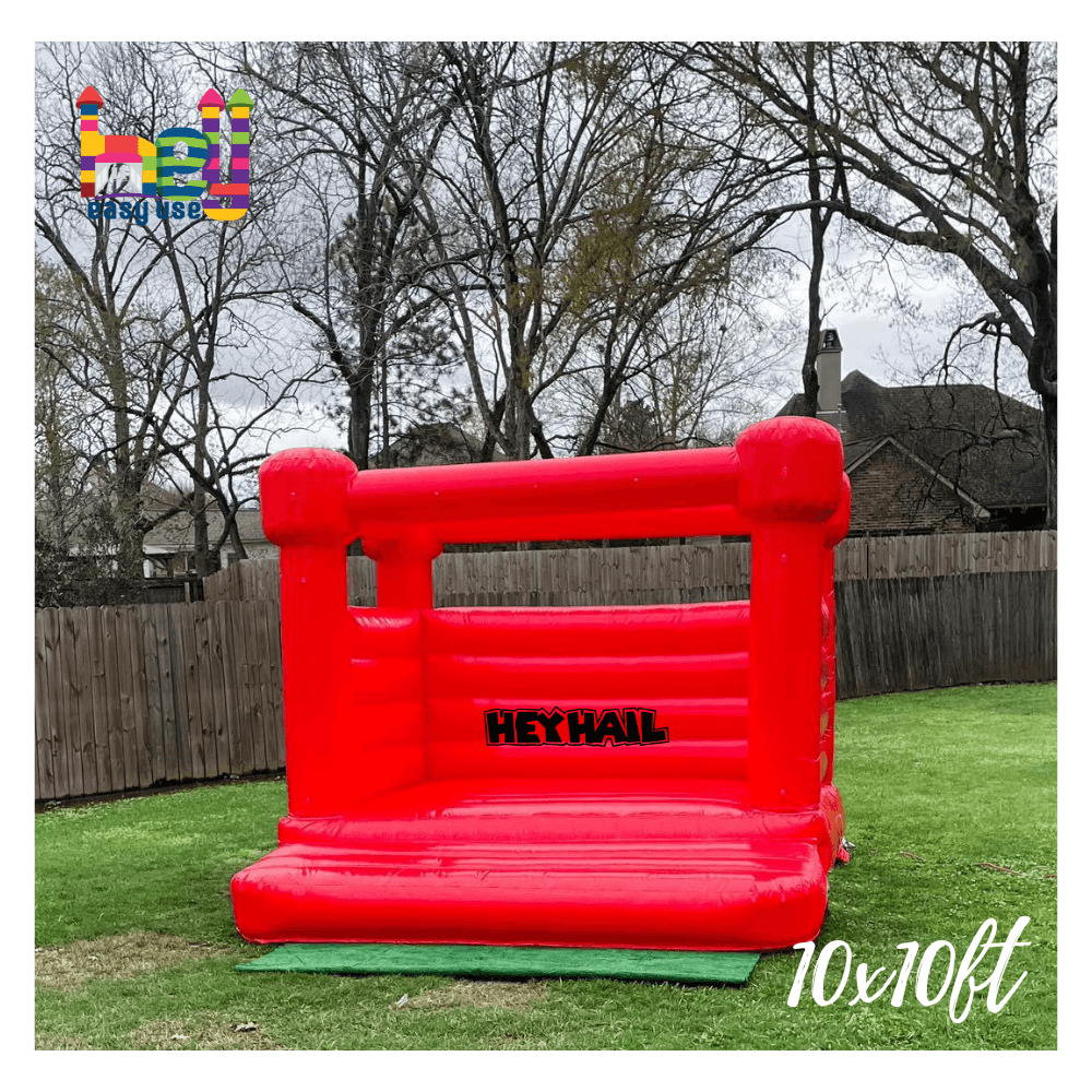 Red bounce house inflatable soft play party rental 