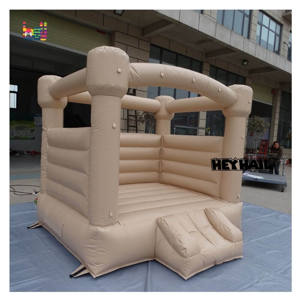 peach mini bouncy castle inflatable for kids