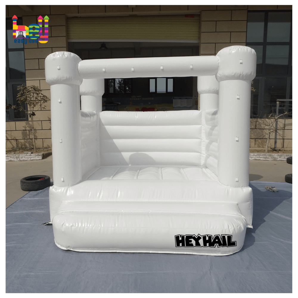 Modern Small Bounce House White Wedding Jumping Castle House 