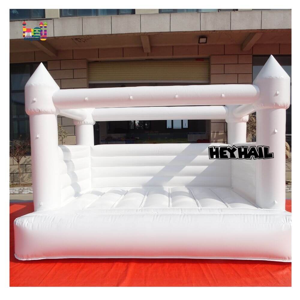 plain white bouncy castle