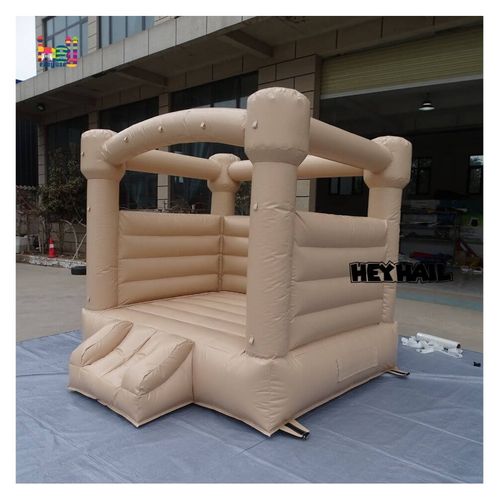 peach mini bouncy castle inflatable for kids