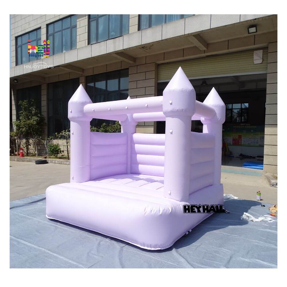 light purple inflatable jumping castle moonwalk 