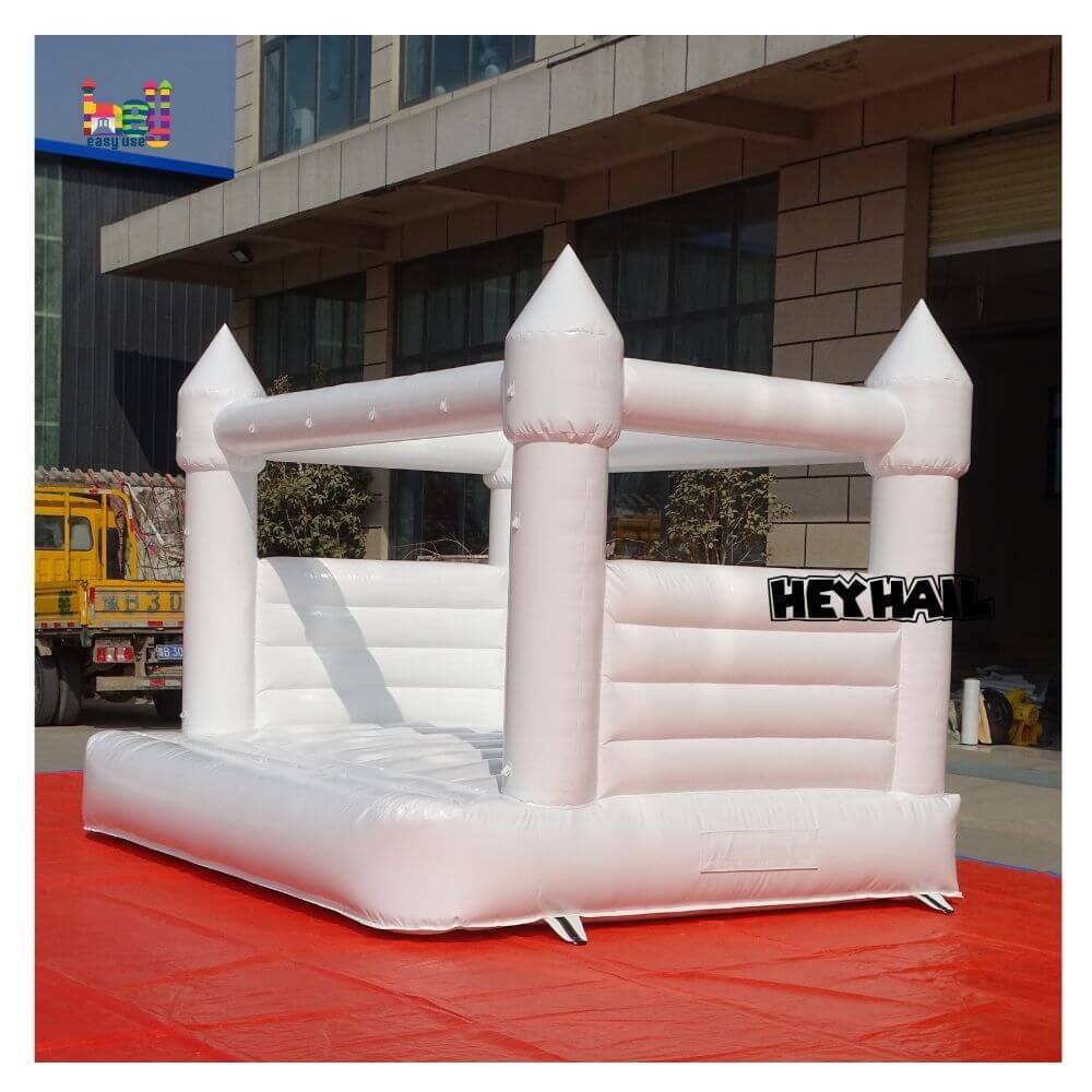 plain white bouncy castle