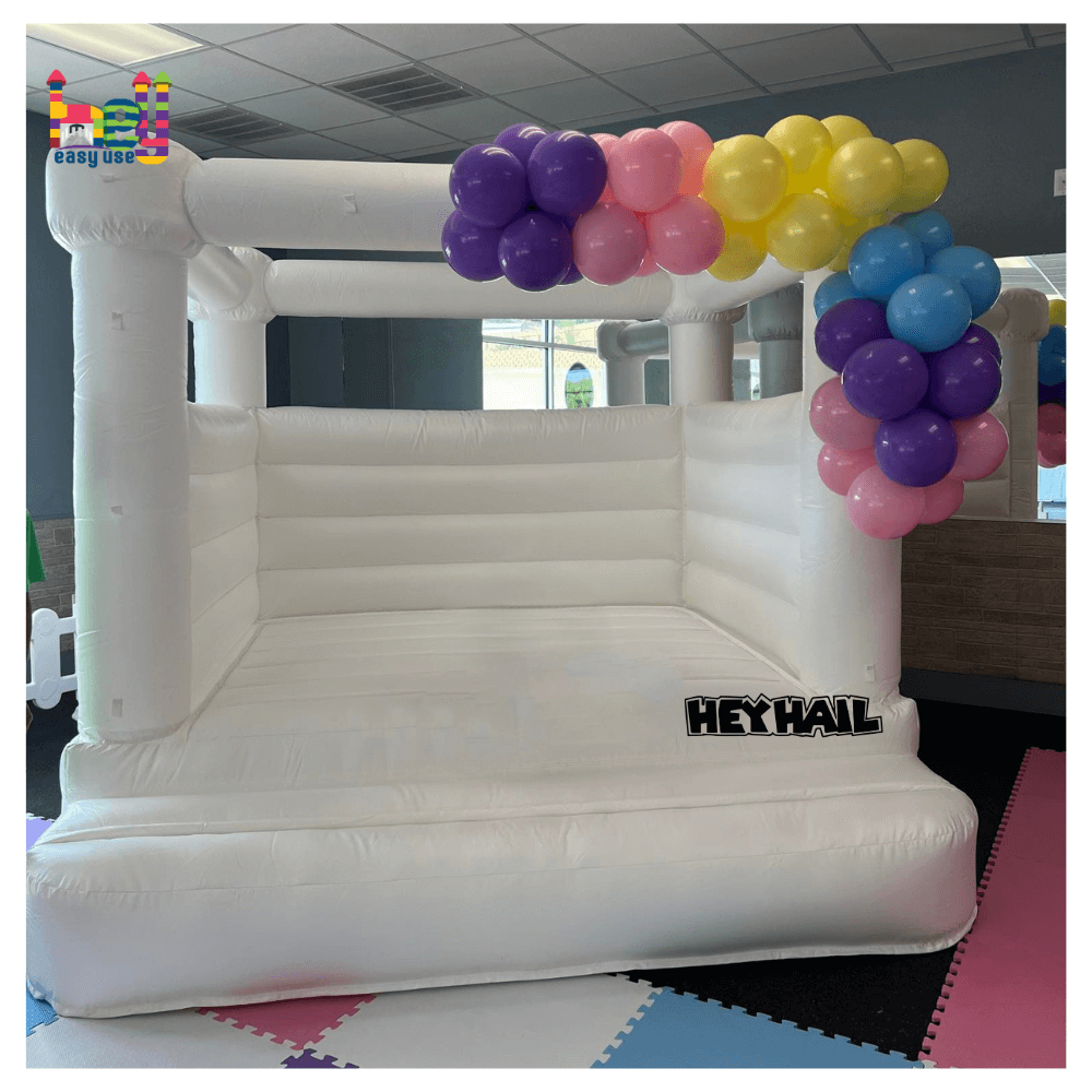 White Wedding Air Bounce House 