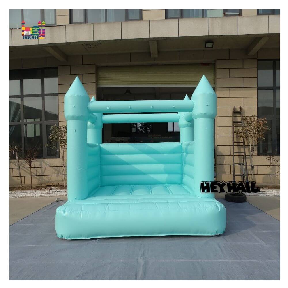 Mint Bouncy Castle Inflatable Combo Soft Play Wedding White Bounce House