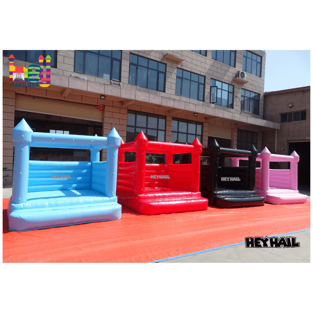 various colors inflatable bounce house for toddler playing 