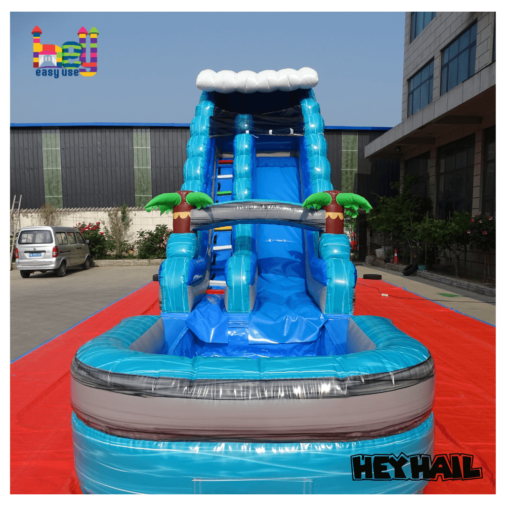 custom castle water slide