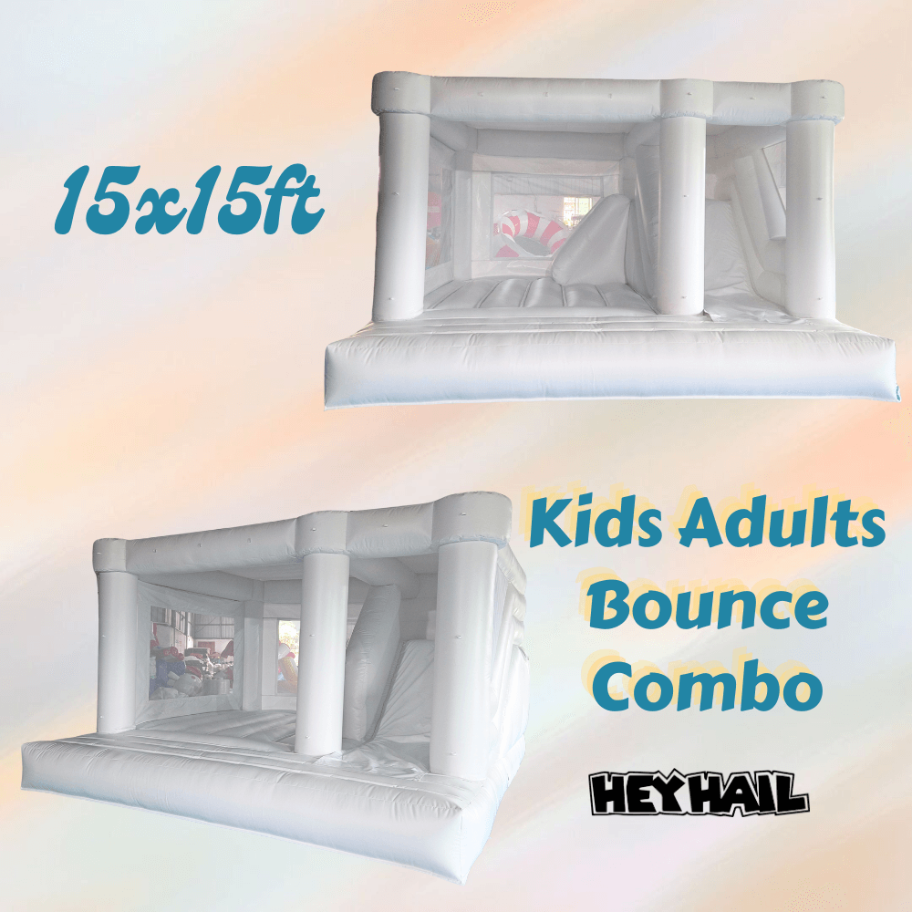 Good quality inflatable combo bouncer for sale inflatable jumping castle with slide white bouncy castle