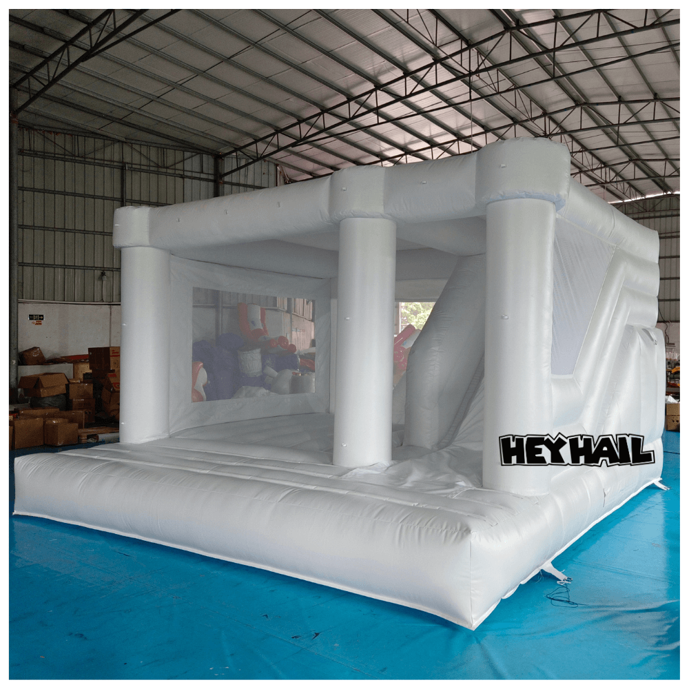 Good quality inflatable combo bouncer for sale inflatable jumping castle with slide white bouncy castle