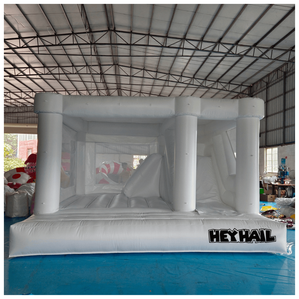 Good quality inflatable combo bouncer for sale inflatable jumping castle with slide white bouncy castle