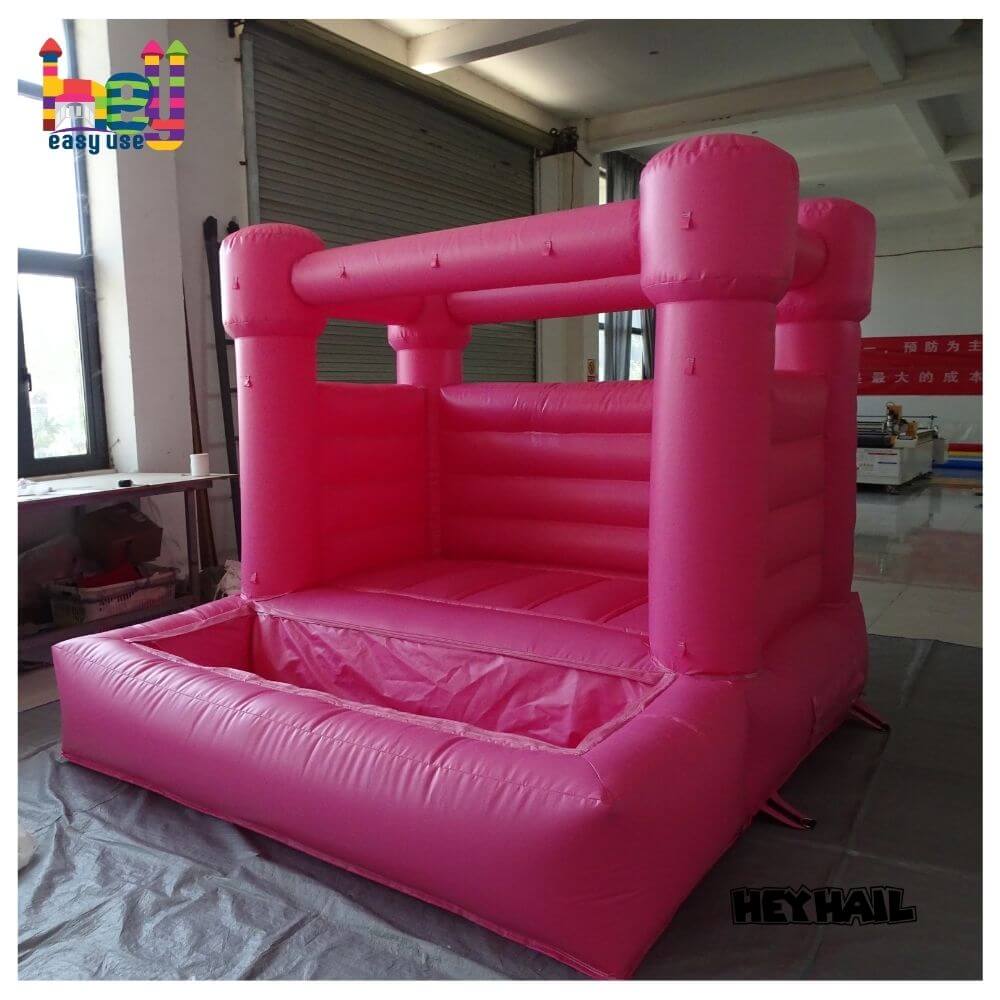 holiday theme inflatable pastel bounce castle 