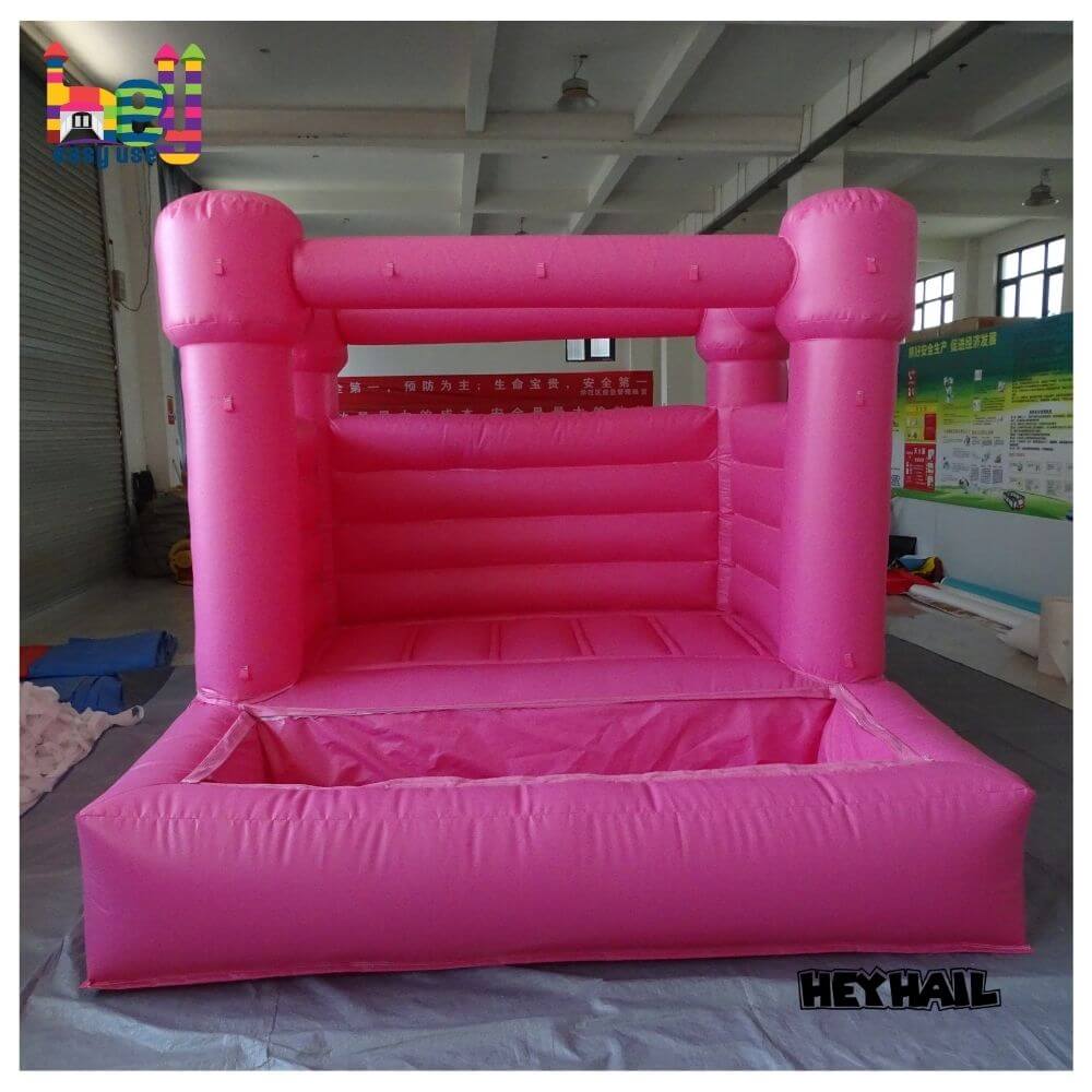 holiday theme inflatable pastel bounce castle 