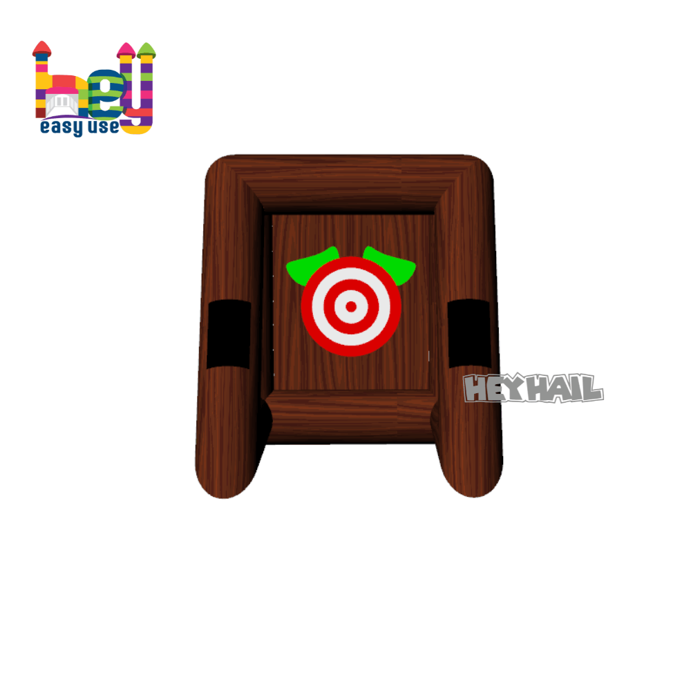 Party rental dart board axe throwing inflatable game