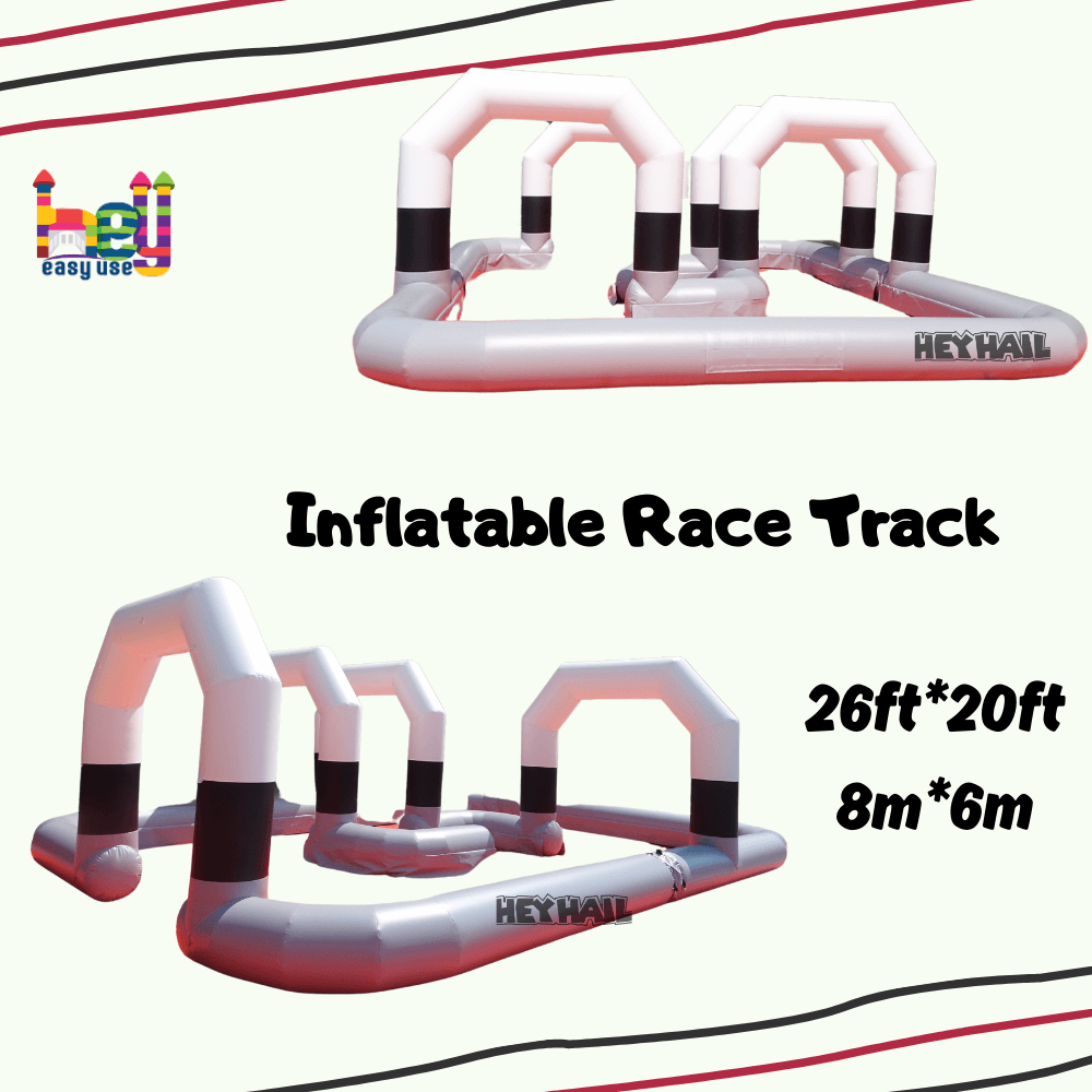 party rental inflatable race track game