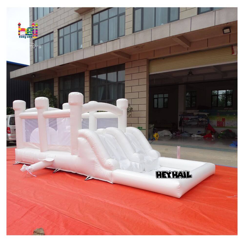 White Inflatable Obstacle Course 