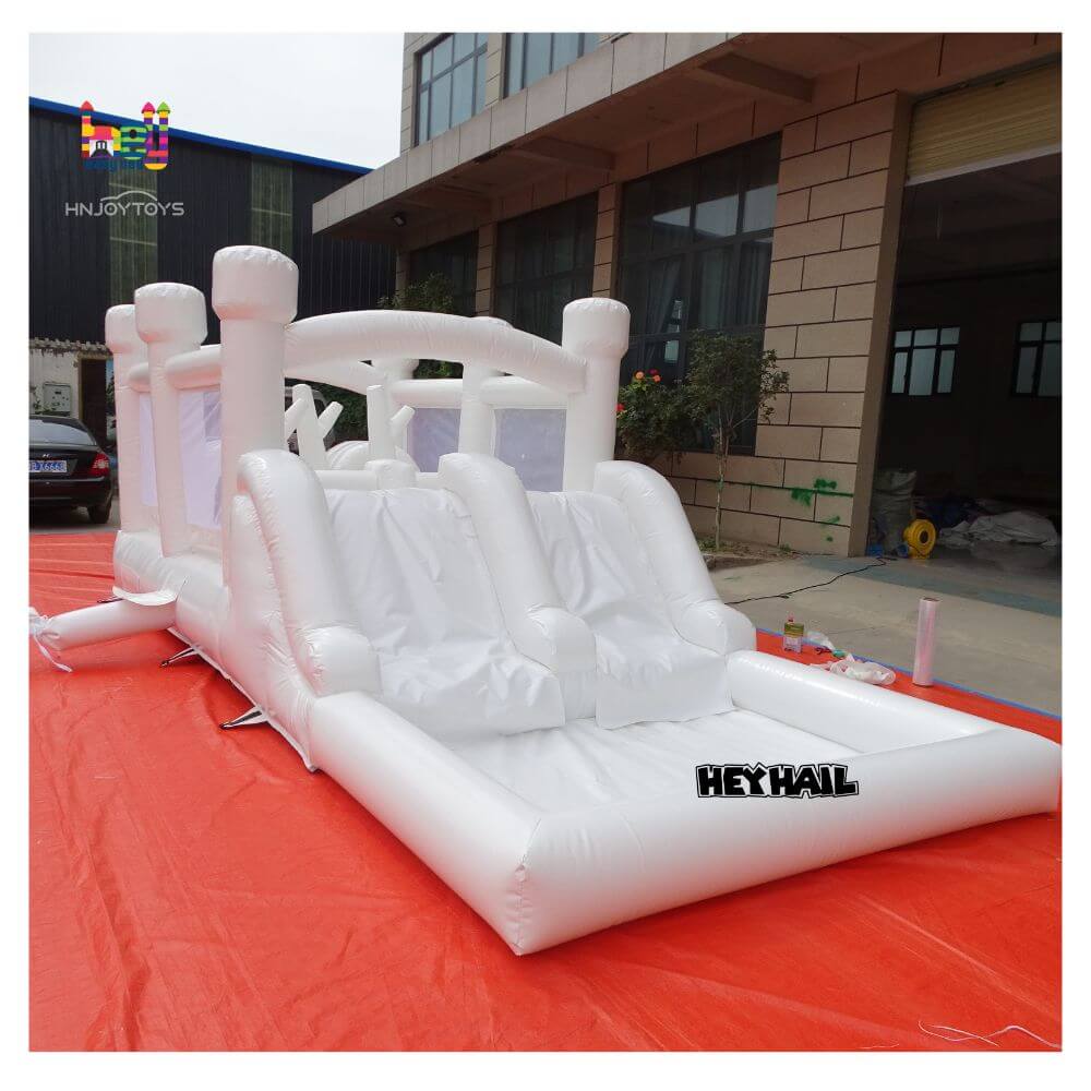 White Inflatable Obstacle Course 