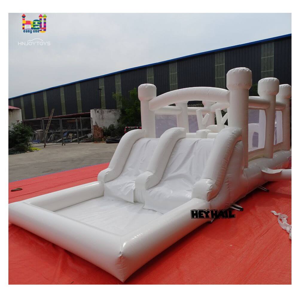 White Inflatable Obstacle Course 