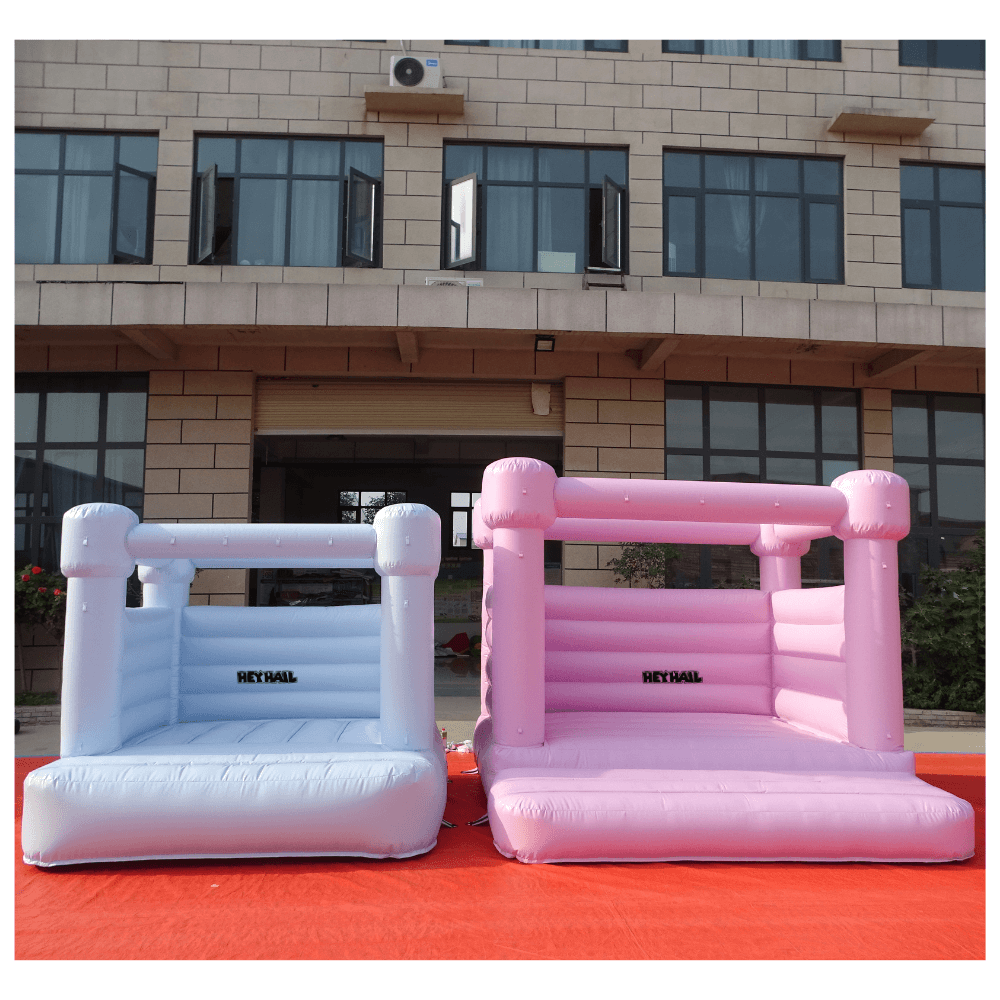 Wedding Party Mini Bouncy Castle Inflatable Pink Wedding Bouncy House