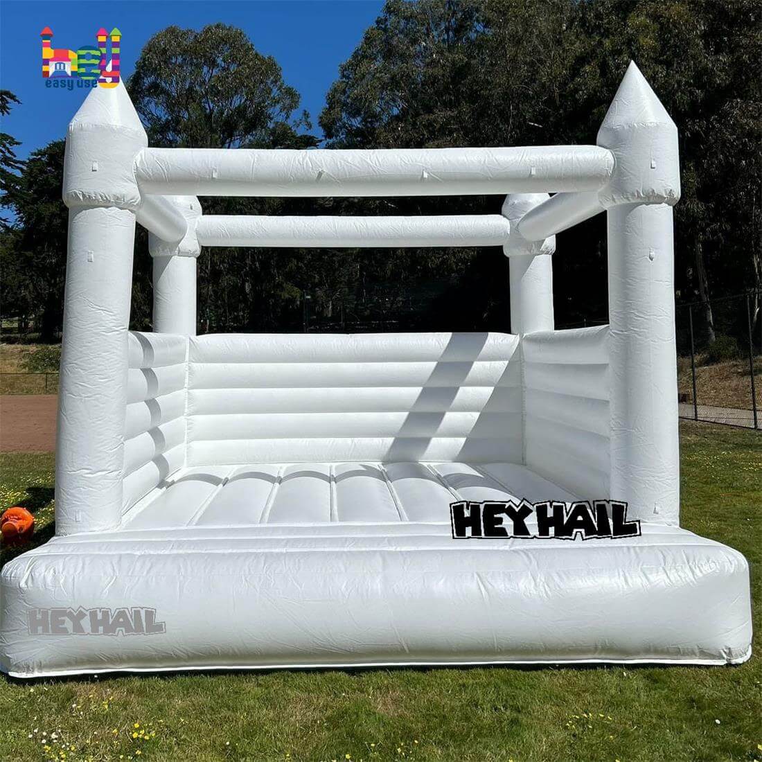 Romantic bounce house inflatable white bounce house, white bouncy castle house