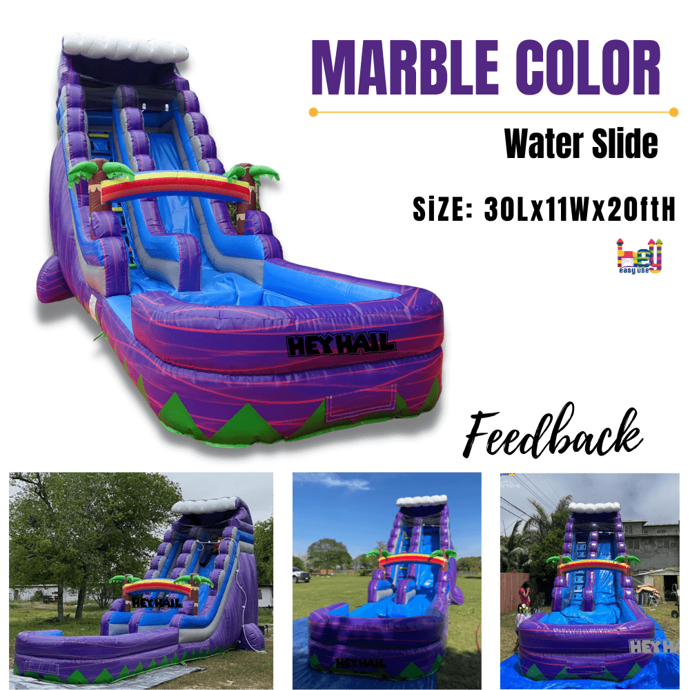 colorful water slide equipment