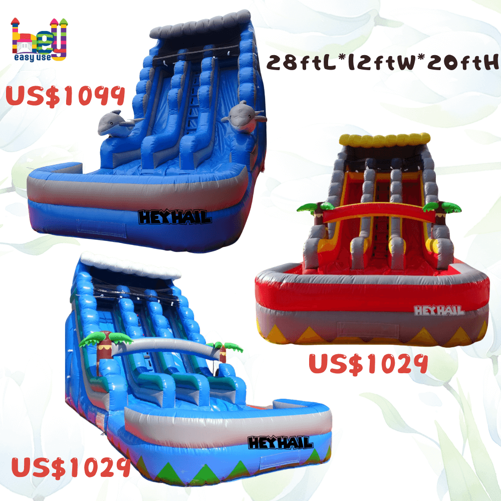 high PVC huge inflatable water slides