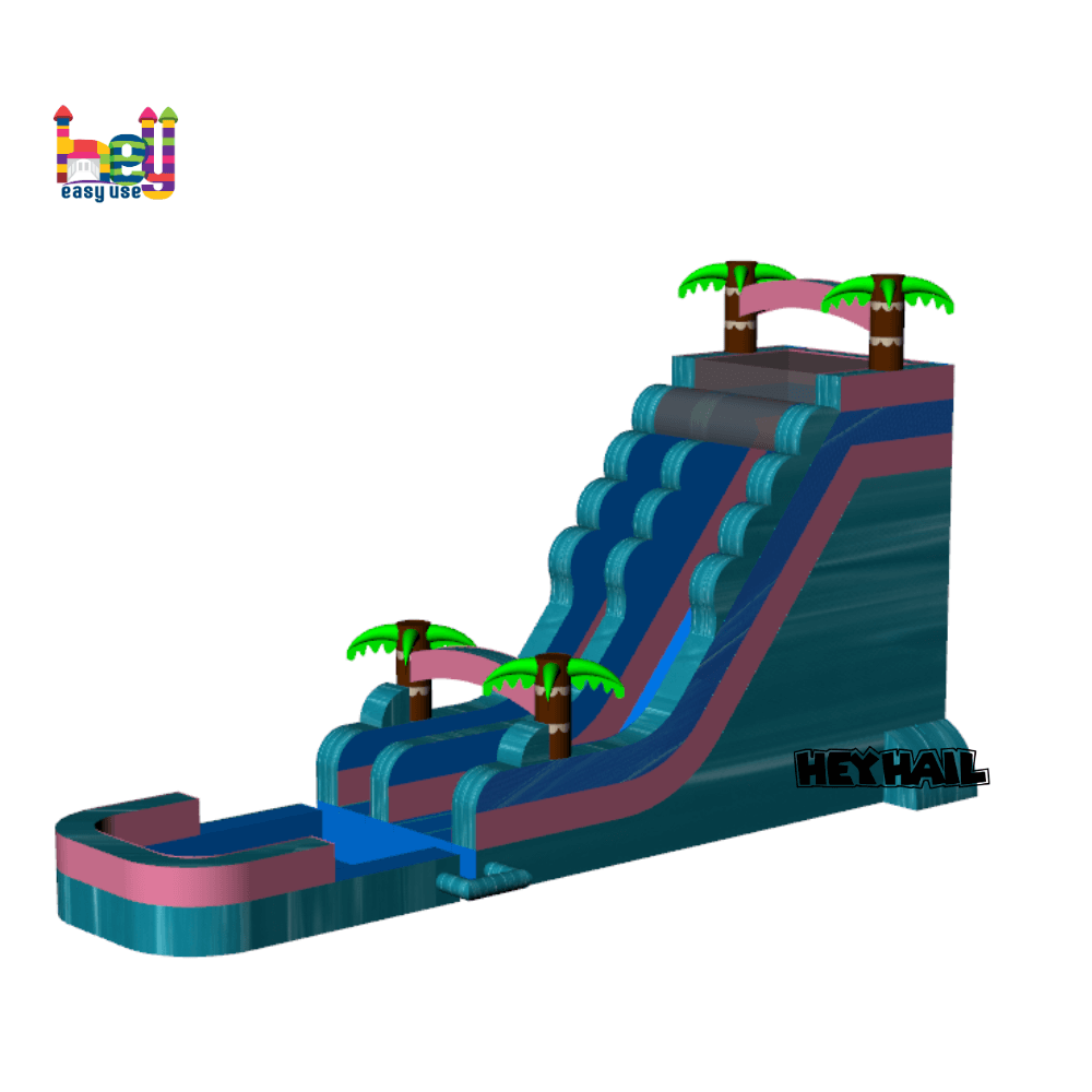 commercial grade inflatable slides with pool