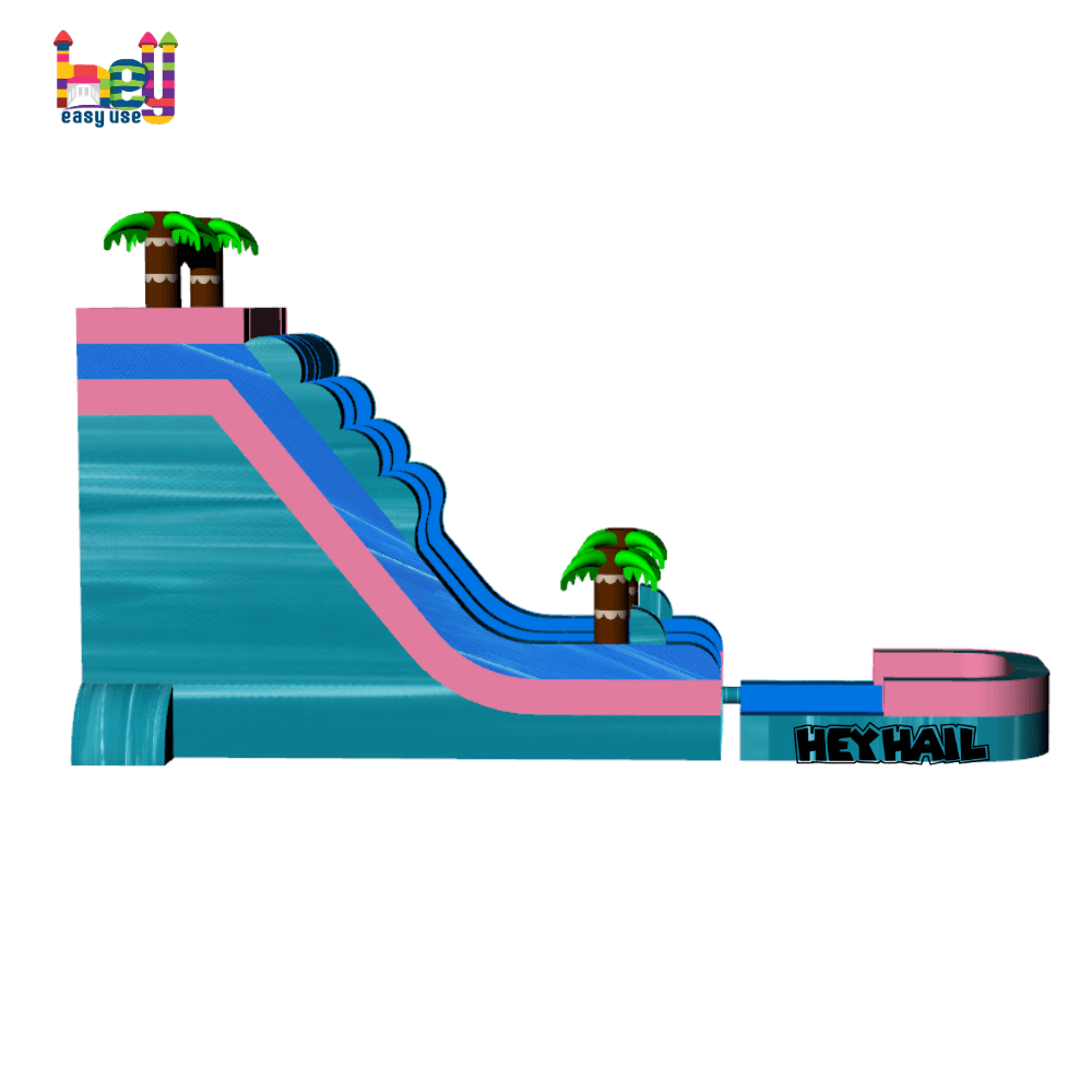 commercial grade inflatable slides with pool