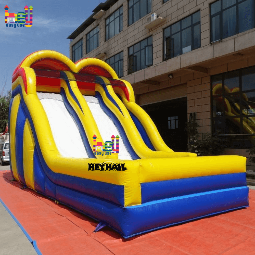 Double Lane Inflatable Dry Slide