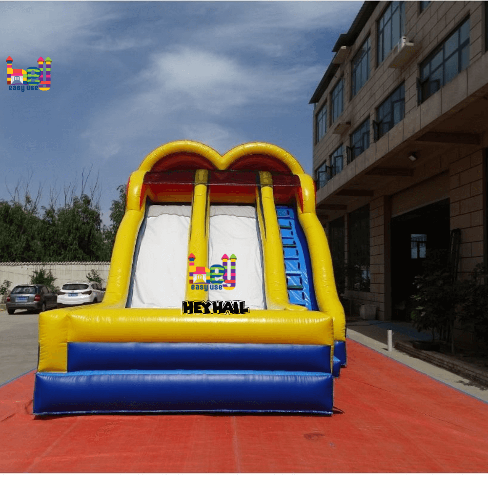 Double Lane Inflatable Dry Slide