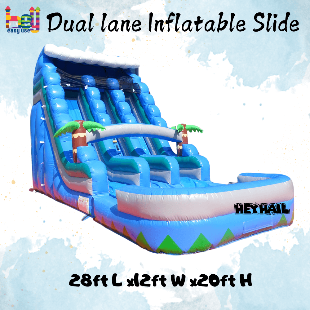 popular inflatable bouncy castle water slide