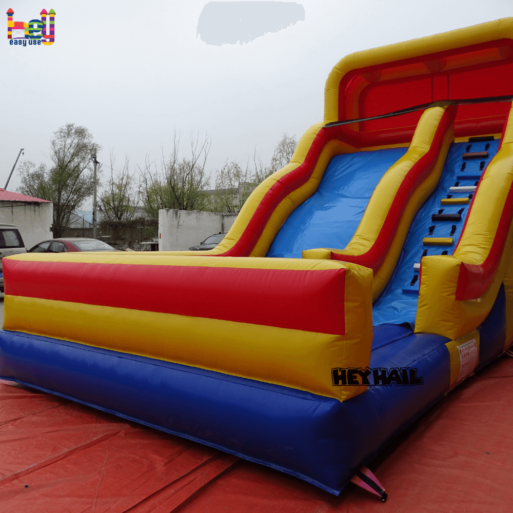 Cute Colorful Inflatable Dry Slide Bounce House