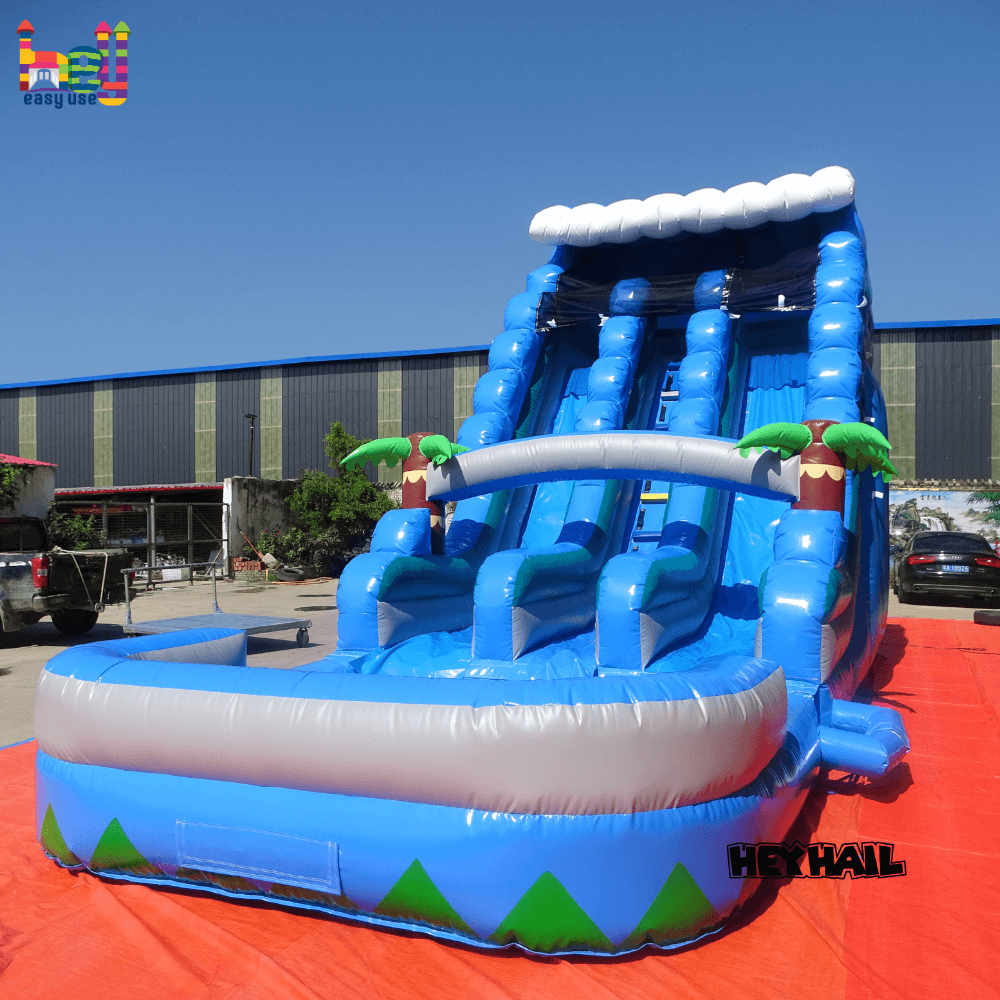 popular inflatable bouncy castle water slide