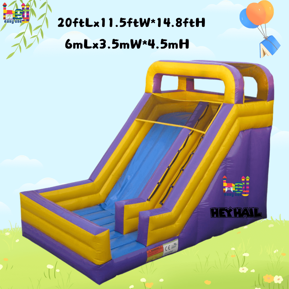 Backyard game air bounce blow up inflatable dry slides