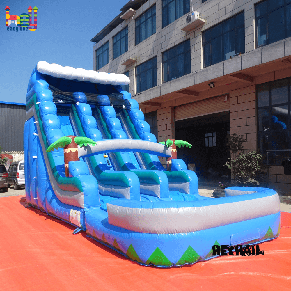 popular inflatable bouncy castle water slide