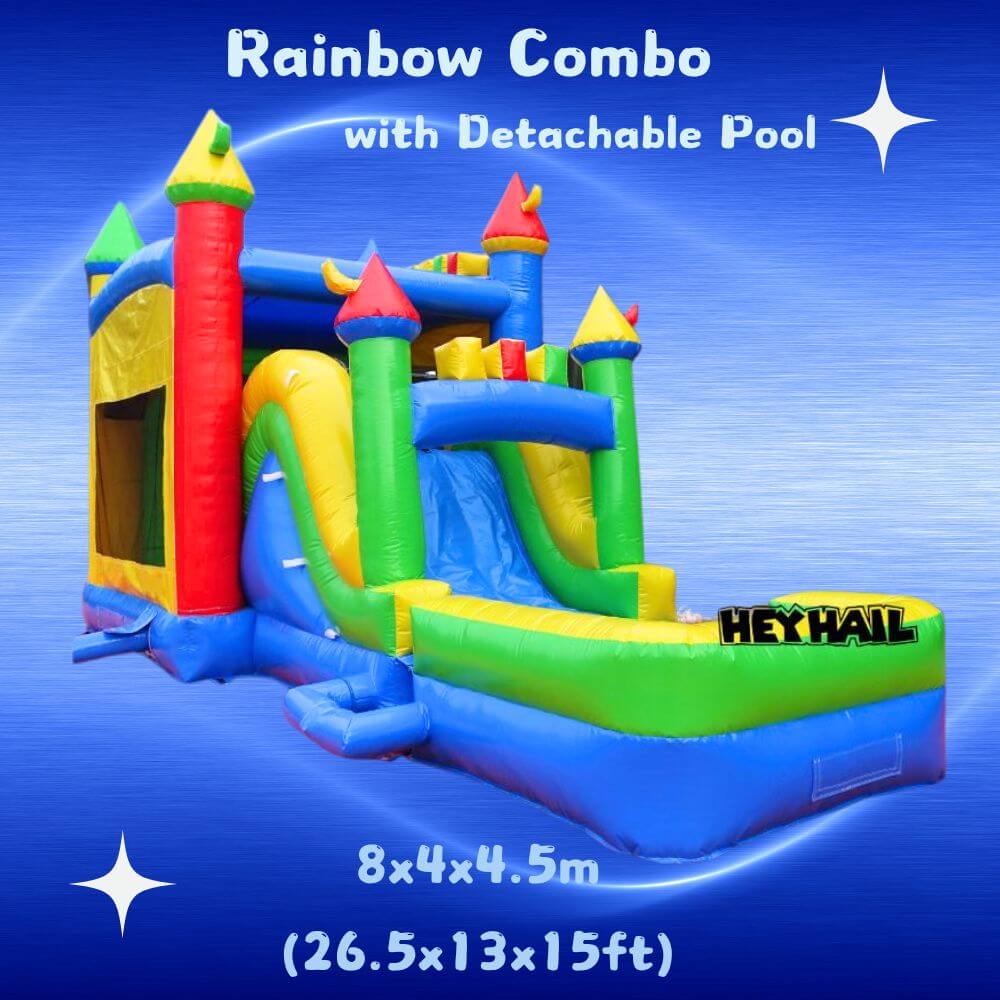 Commerical Inflatable PVC Combo Bounce House With Slide