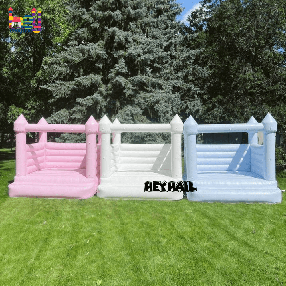 various colors inflatable bounce house for toddler playing 