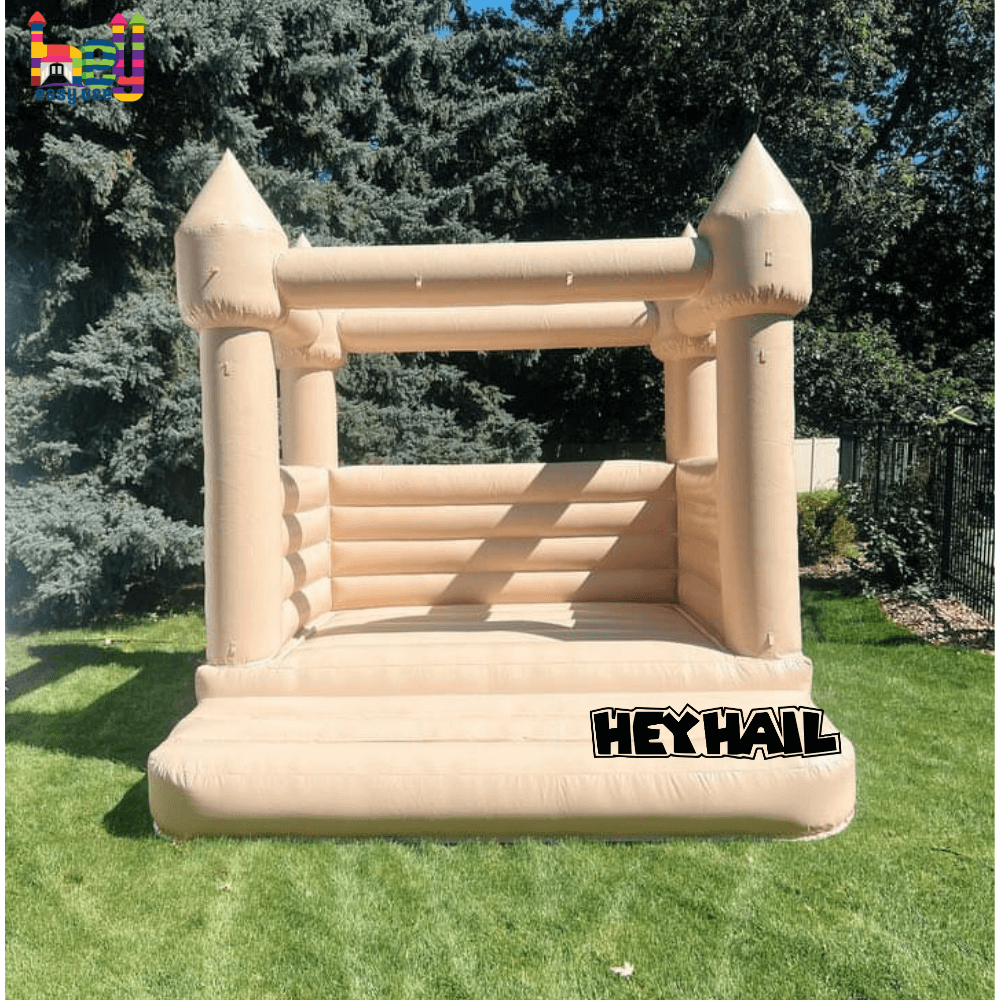 Pastel Color Tan Bounce House