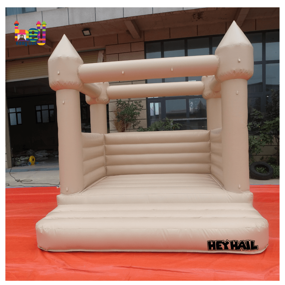 Pastel Color Tan Bounce House