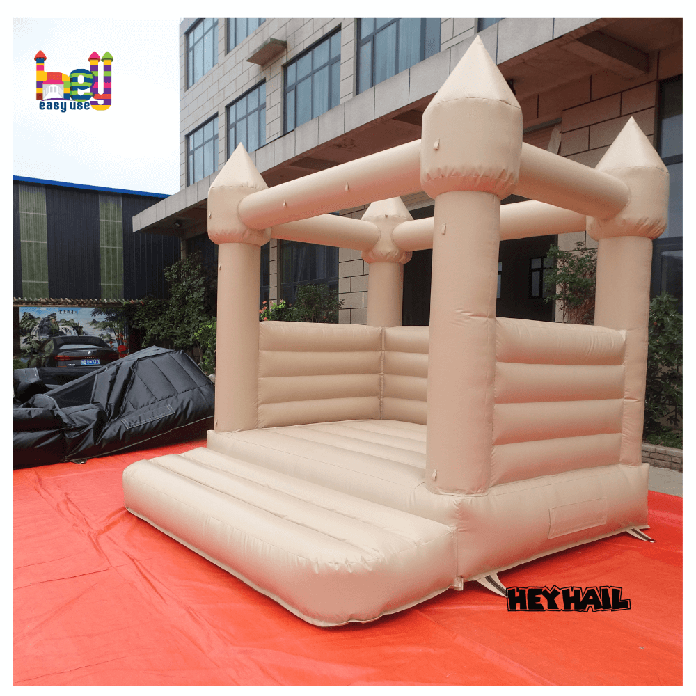 Pastel Color Tan Bounce House