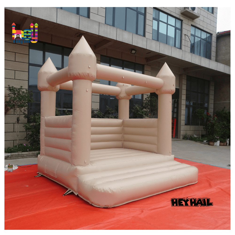 Pastel Color Tan Bounce House