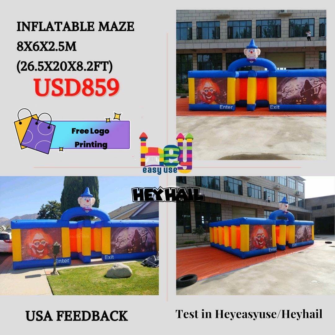 outdoor inflatable maze game